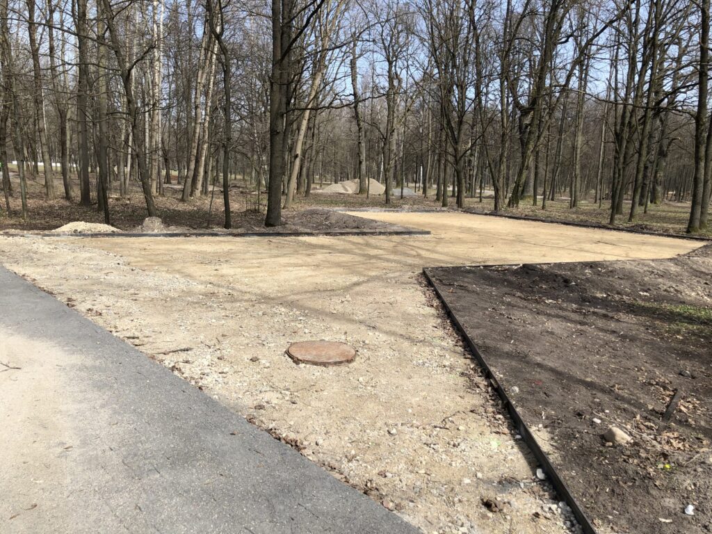 Ąžuolyno parkas (Radvilėnų pl.) - Park - construction photos