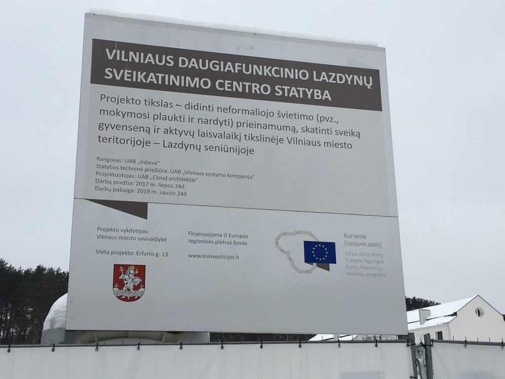 Lazdynų baseinas (Erfurto g. 13) - Pool - construction photos