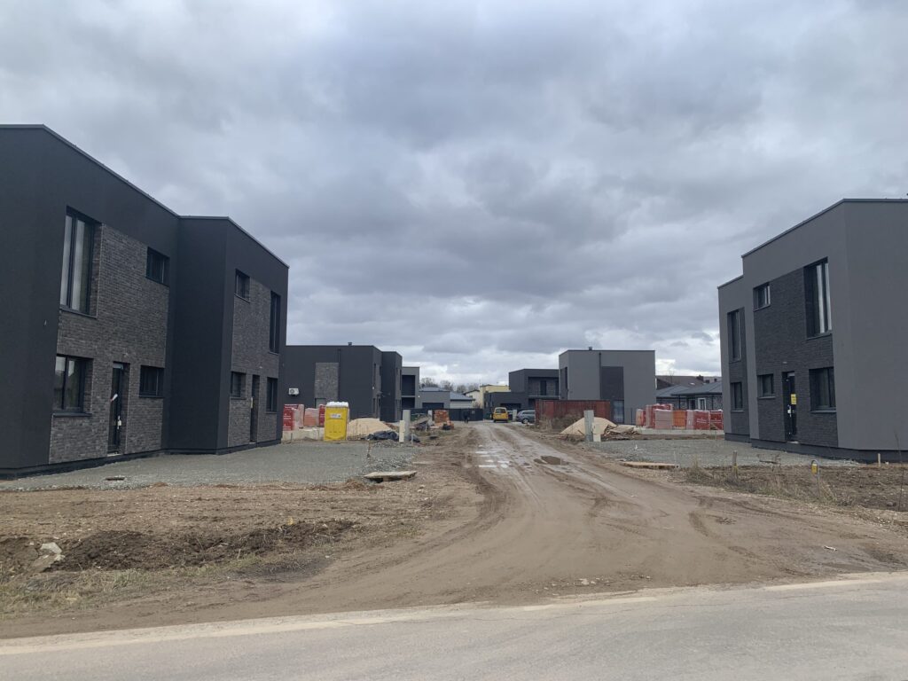 M. ir P. Šalčių g. 45-57 (M. ir P. Šalčių g. 45-57) - Rindu mājas - būvdarbu attēli