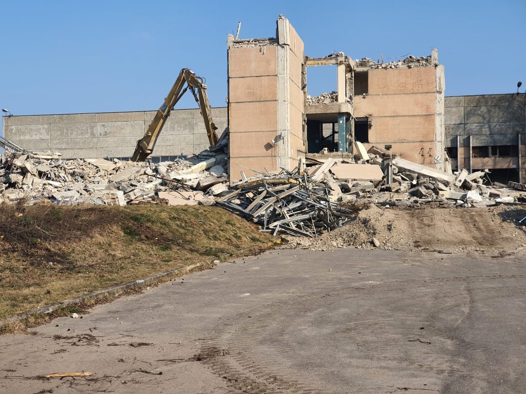 Remarco 1 etapas (Drujos g. 2) - Food store, Office center - construction photos