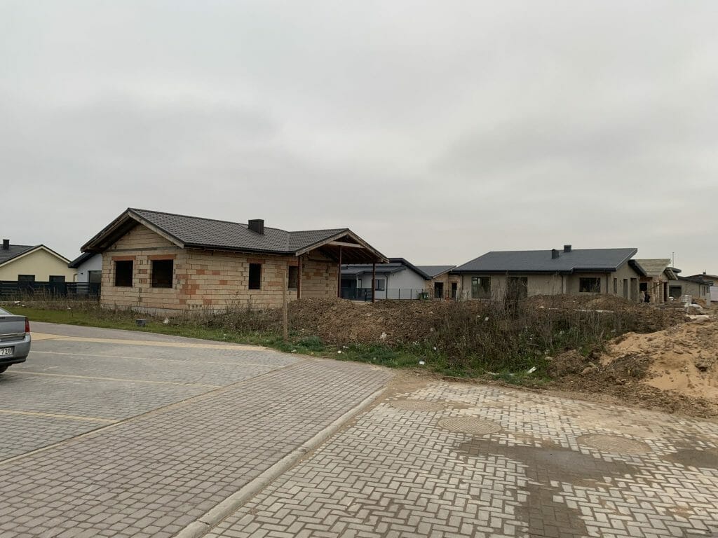 17 perlų (Uždaroji g.) - Private house community - construction photos