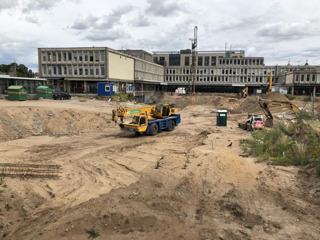 Artery (Konstitucijos pr. 18B) - Biroju centrs - būvdarbu attēli