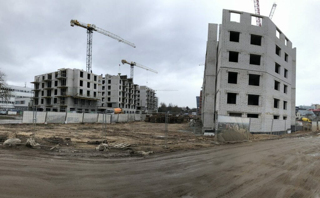 K17 (Kernavės g. 15, 17) - Multi apartment - construction photos