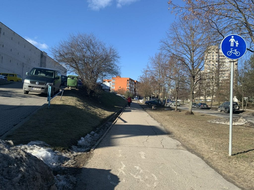 Fabijoniškių g. dviračių takas nuo Ateities g. iki Ukmergės g. (Fabijoniškių g.) - Bike path - construction photos