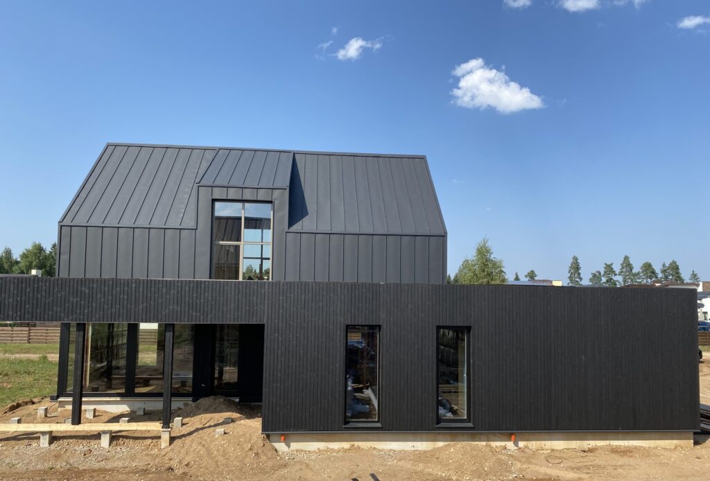 12 bičiulių (Aušros g. 1, 3, 5, 7, 9, 11, 13, 15, Pabalių k.) - Private house community - construction photos