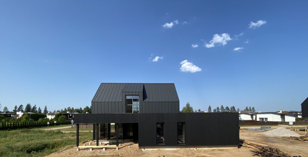 12 bičiulių (Aušros g. 1, 3, 5, 7, 9, 11, 13, 15, Pabalių k.) - Private house community - construction photos