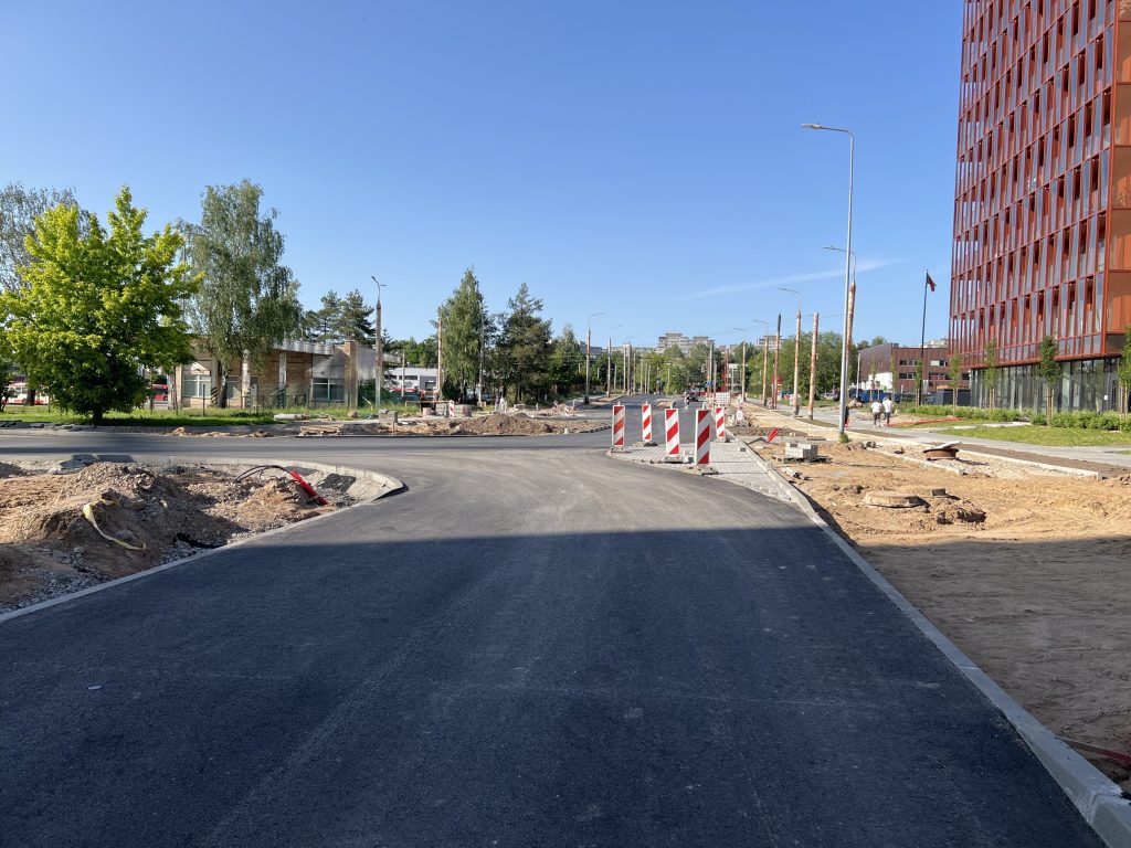 Viršilų g. nuo V. Lingio g. iki Justiniškių g. (Viršilų g.) - Bike path, Street - construction photos