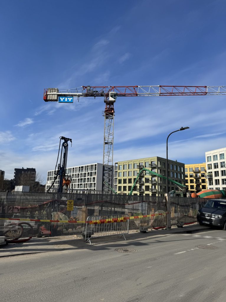 Naujasis Skansenas 7 etapas (Pašvaistės, Ryto, Poliario) (Linkmenų g. 13) - Daudzdzīvokļu nams - būvdarbu attēli