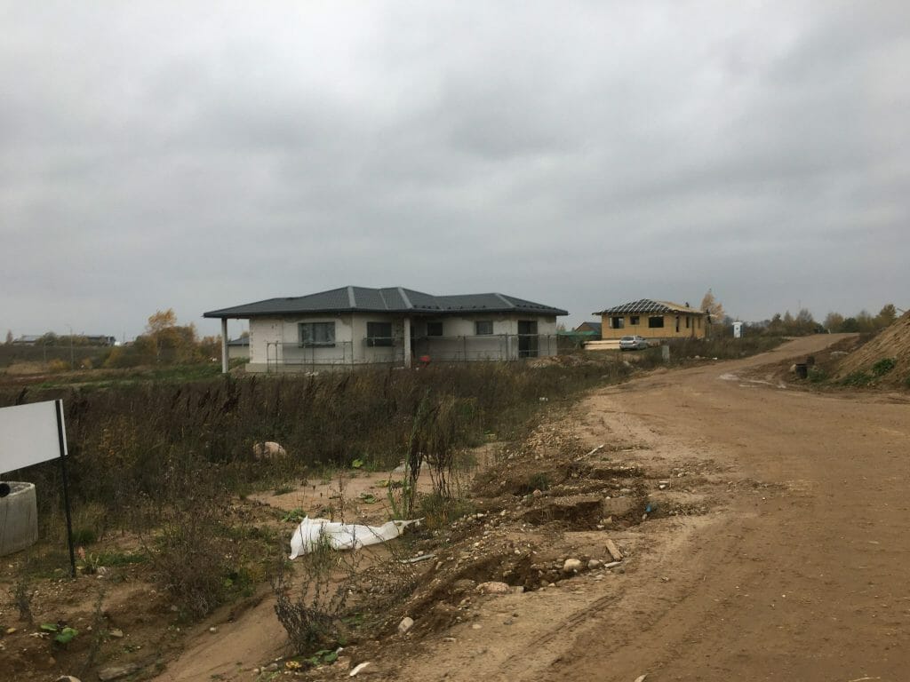 Lapino namai (Dusmenų g. 69) - Land plots - construction photos