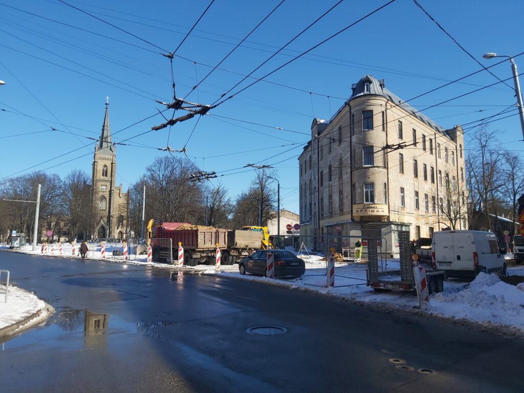 Augusta Deglava ielas, Avotu ielas, Lienes ielas un Jāņa Asara ielas krustojuma pārbūve (Augusta Deglava iela) - Ceļš - būvdarbu attēli