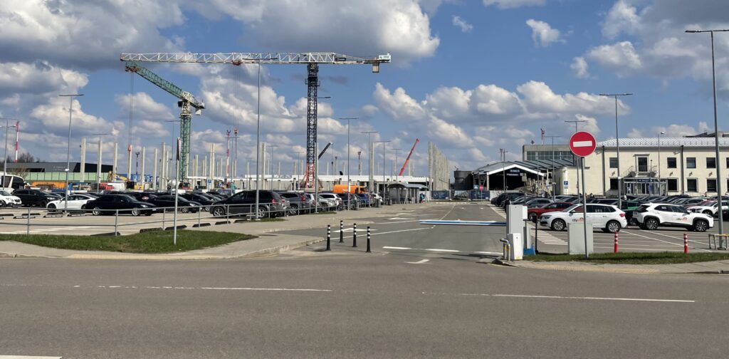 VNO išvykimo terminalas (Rodūnios kel. 2) - Lidosta - būvdarbu attēli