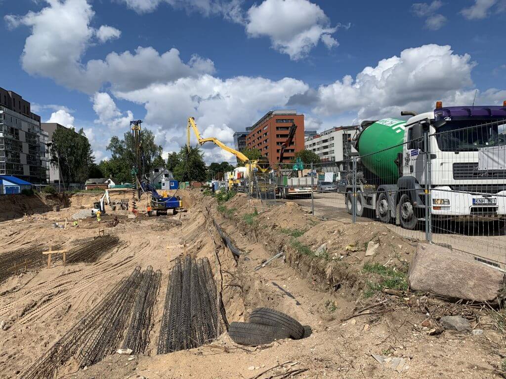 Kernavės aveniu (Kernavės g. 4) - Multi apartment - construction photos