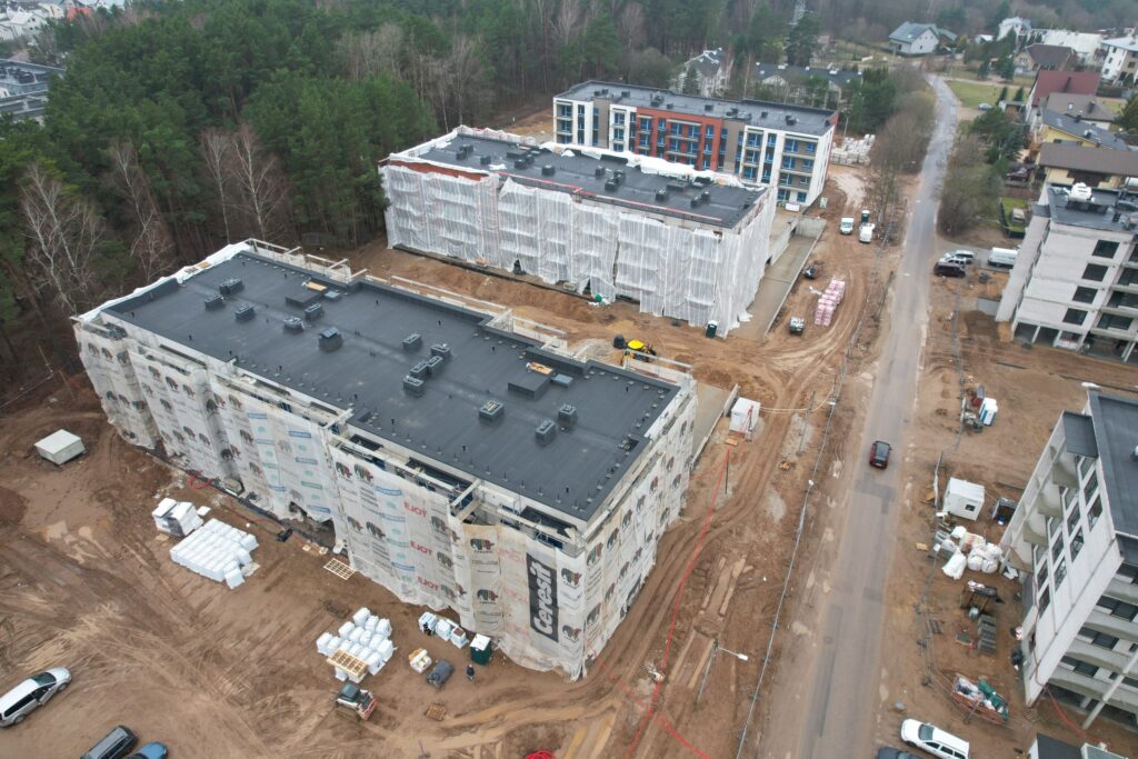 Pušų parkas (Lietaus g. 7) - Daudzdzīvokļu nams - būvdarbu attēli