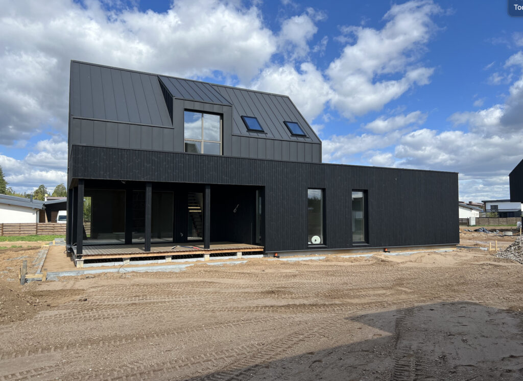 12 bičiulių (Aušros g. 1, 3, 5, 7, 9, 11, 13, 15, Pabalių k.) - Private house community - construction photos