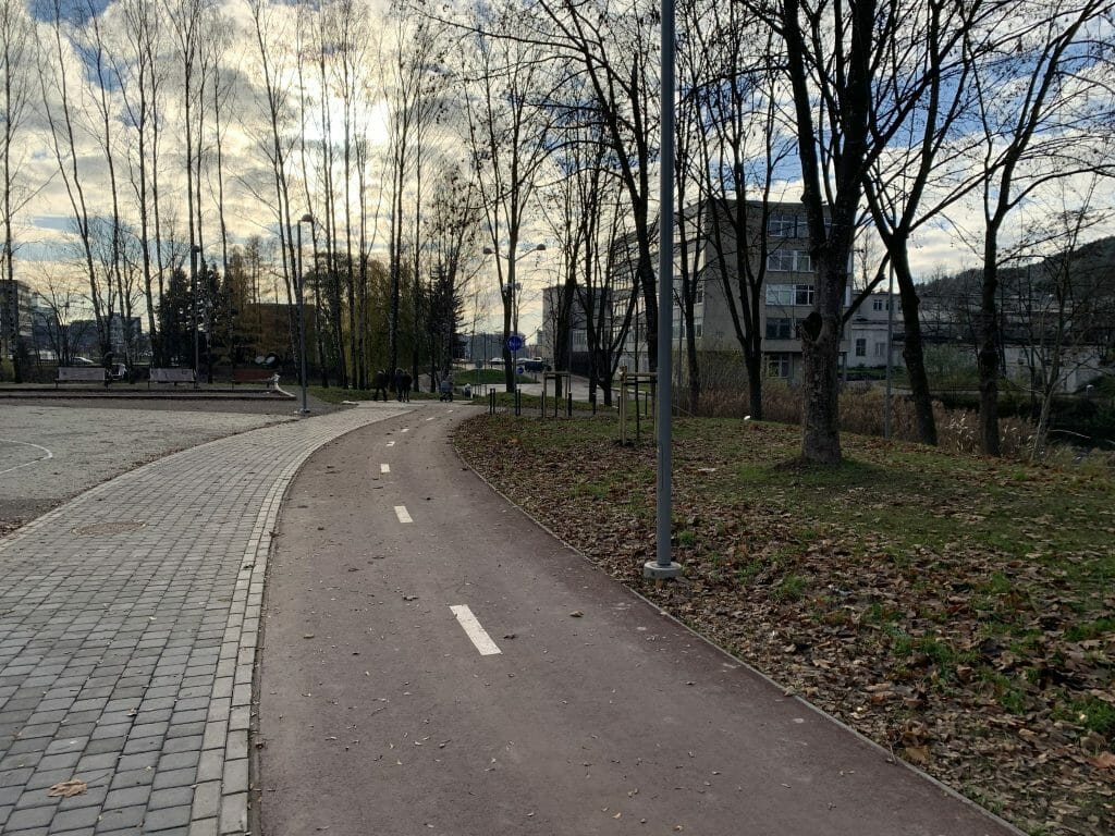Neries senvagės slėnis (Linkmenų g.) - Bike path, Park - construction photos