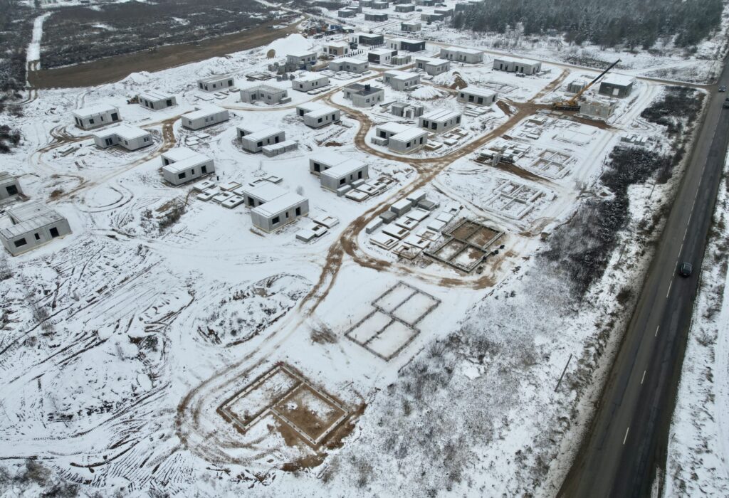Trakų kaimynystė 1 etapas (Zubiškių g. 2 - 82) - Private house community - construction photos