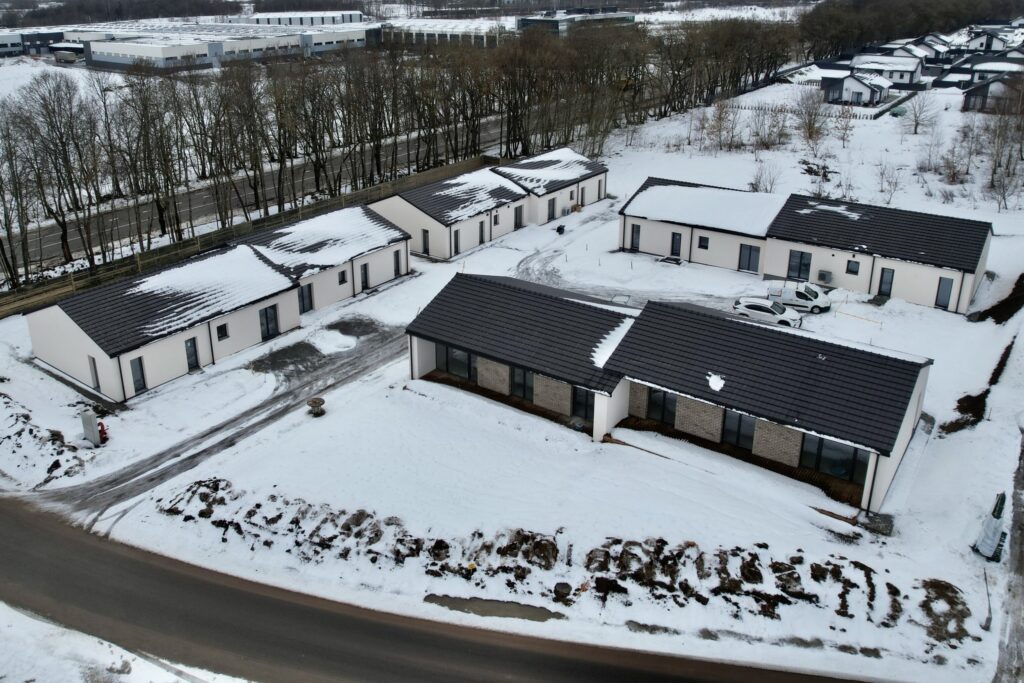Užutrakio namai (Užutrakio g. 2, 2A, 2B, 4) - Row housing - construction photos