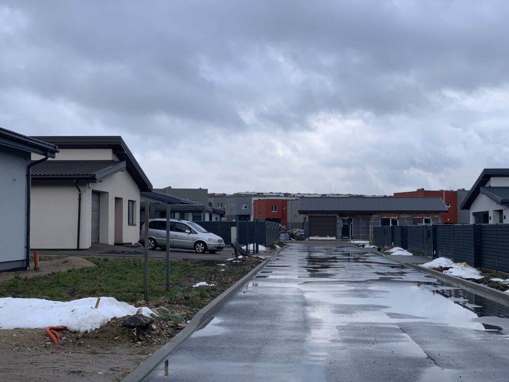 17 perlų (Uždaroji g.) - Private house community - construction photos