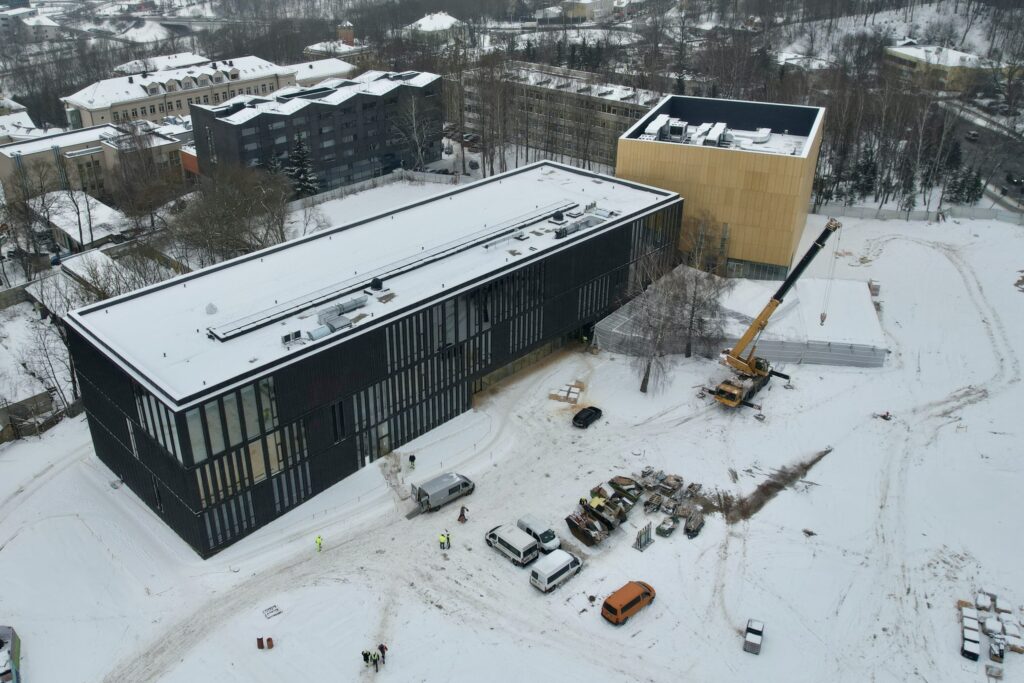 LMTA miestelis 1 etapas (Teatro ir kino fakultetas, Mažasis salių blokas) (Olandų g. 21A) - Higher education - construction photos