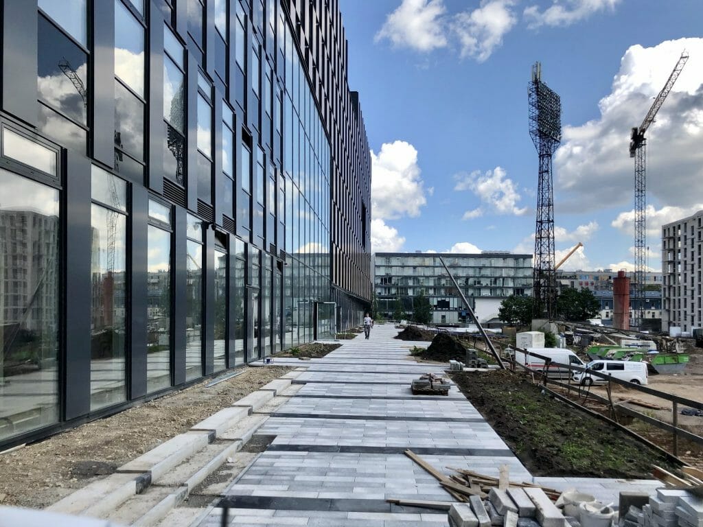 Business Stadium North (Rinktinės g. 3) - Verslo centras - statybų nuotraukos