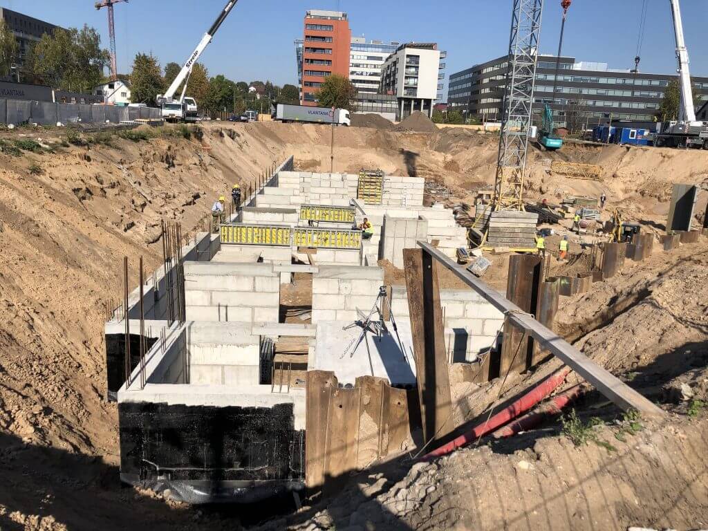 K17 (Kernavės g. 15, 17) - Multi apartment - construction photos