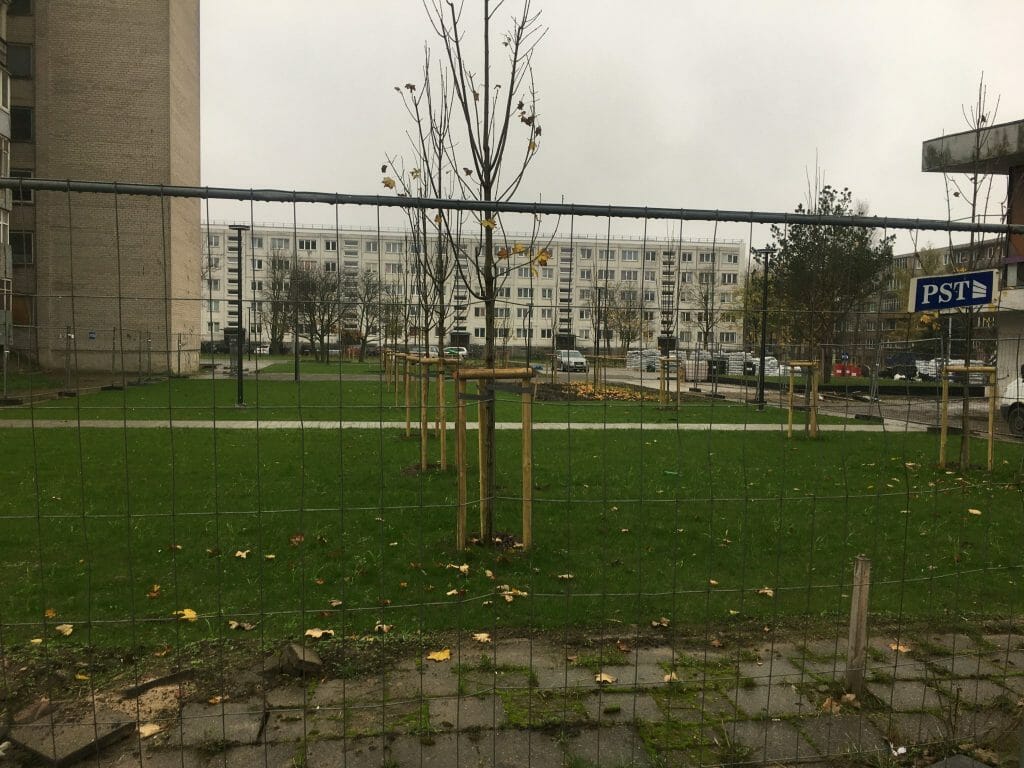 Vaidilos aikštės teritorija (Taikos pr., Paryžiaus Komunos g. ) - Park - construction photos