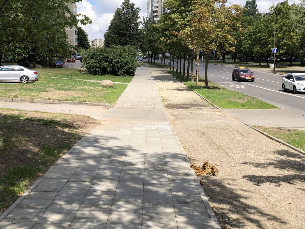 Gelvonų g. dviračių takas iki Ozo g. (Gelvonų g.) - Jalgrattatee - ehituse fotod