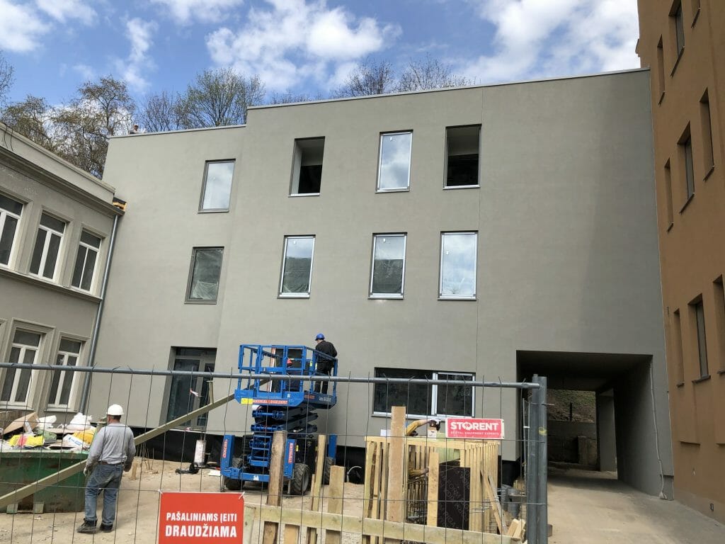 LSMU Emanuelio Levino centras (V. Putvinskio g. 14) - Cultural center - construction photos