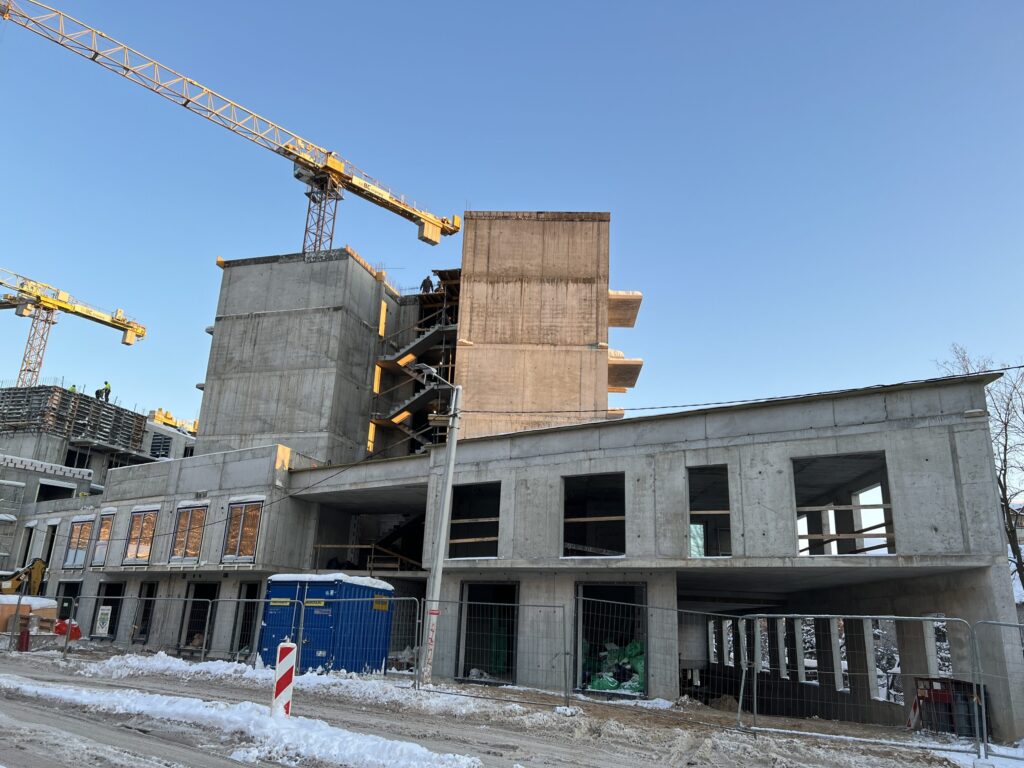 Žvėryno City (Paribio g. 12) - Multi apartment - construction photos