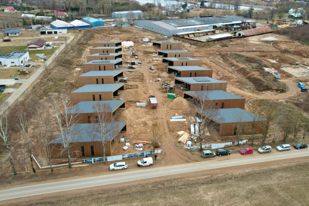 Home plus (Kolektyvo g. 33, 35, 37, 39, 41, 43, 45, 47, 49, 51, 53, 55, 57, 59, 61, 63, 67, 69, 71, 73, 75, 77, 79, 81, Nemėžis) - Private house community - construction photos