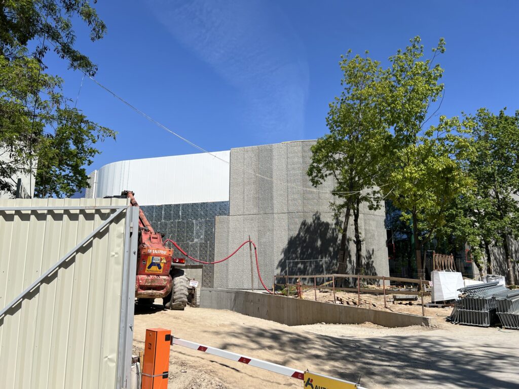 Kauno lengvosios atletikos maniežas (Perkūno al. 5) - Sports arena - construction photos