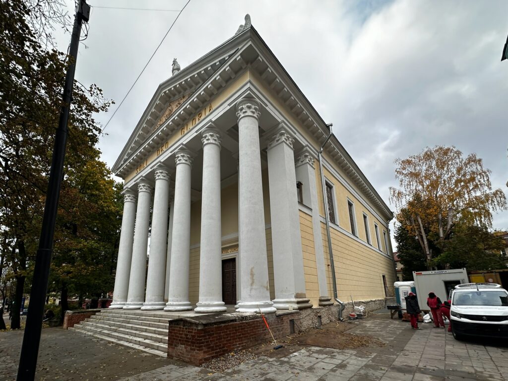 Evangelikų Reformatų bažnyčios komplekso rekonstrukcija (Pylimo g. 18) - Cultural center - construction photos