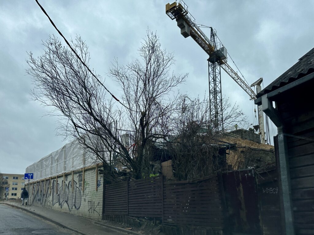 Užupio personos (Filaretų g. 25) - Multi apartment - construction photos