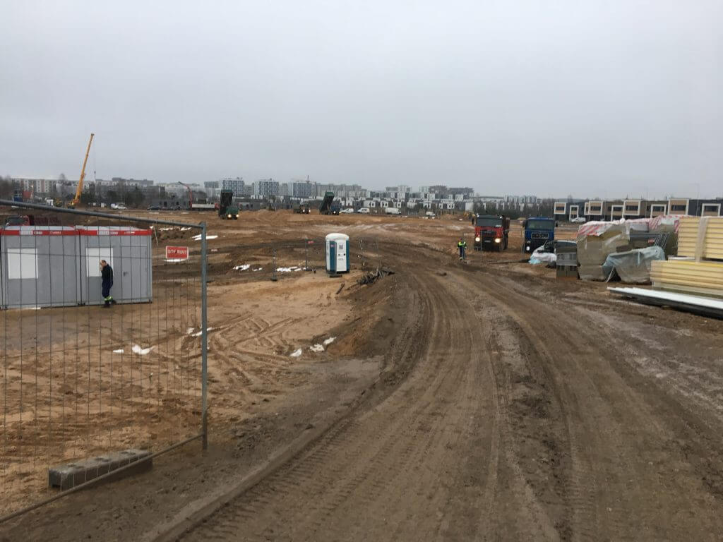 Moki-veži Pilaitė (Pilkalnio g. 3) - Shopping center - construction photos