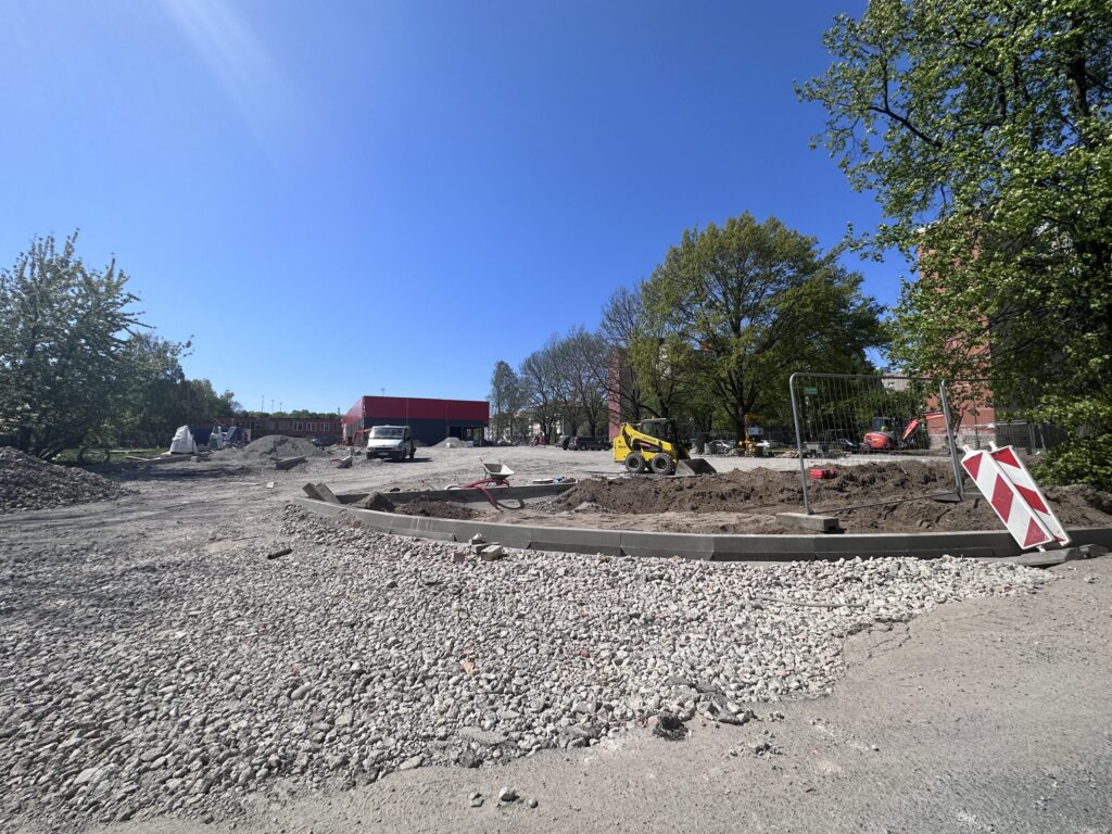 Minijos g. 153 automobilių aikštelė (Minijos g. 153) - Ceļš - būvdarbu attēli