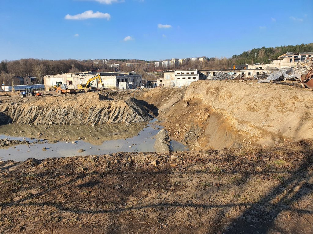 Remarco 1 etapas (Drujos g. 2) - Pārtikas veikals, Biroju centrs - būvdarbu attēli