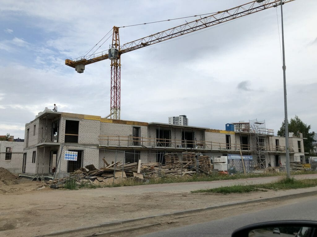 Obelų namai (Kretingos g. 179A) - Multi apartment - construction photos