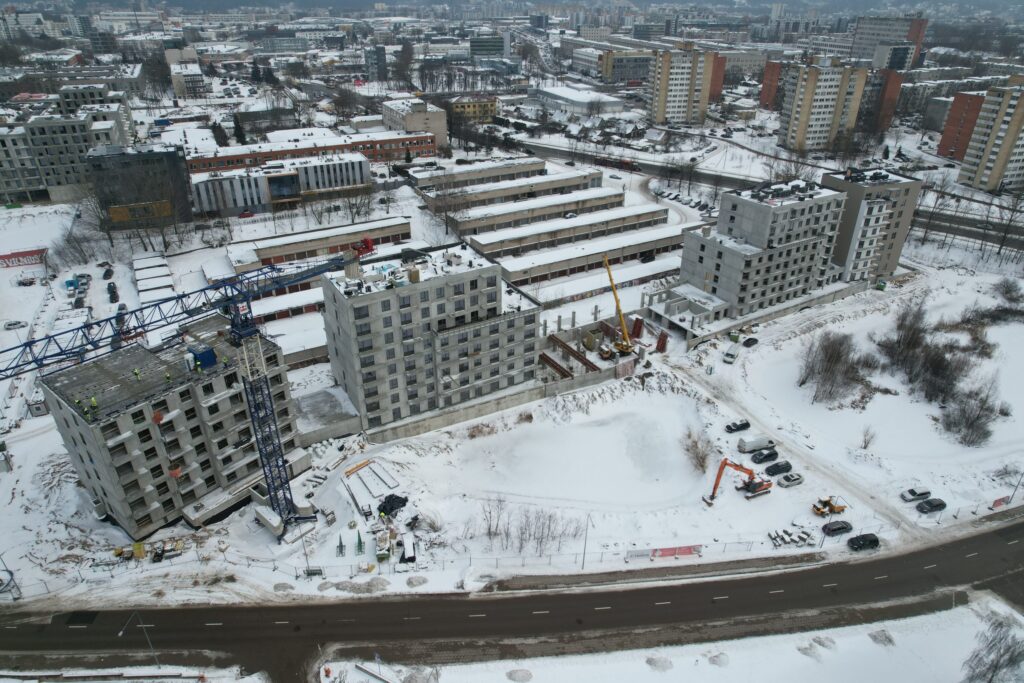 Go Life (Vito Gerulaičio g. 4, Ozo g. 6B) - Daugiabutis - statybų nuotraukos