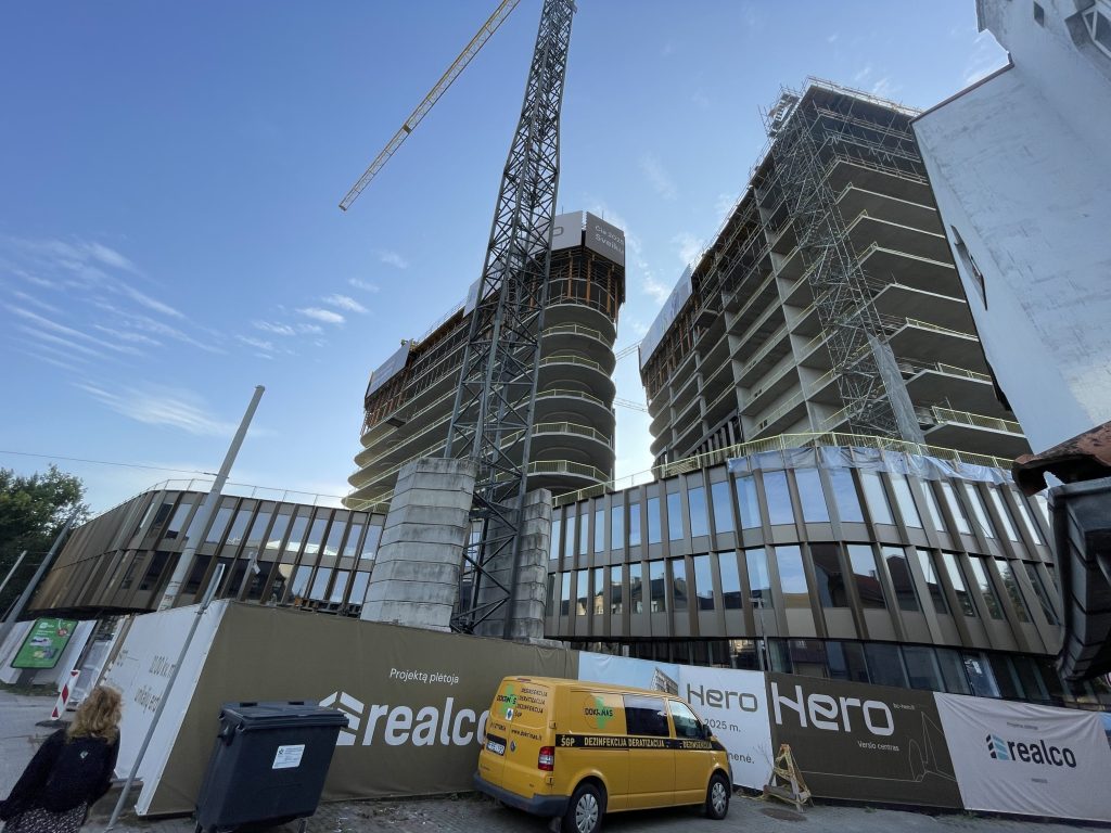 HERO (Lvivo g. 21) - Office center - construction photos