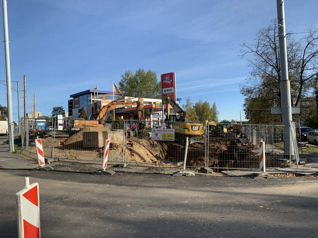 Lietaus kolektoriaus ir nuotekų valymo įrenginių rekonstrukcija ir statyba Verkių, Kareivių g. (Kareivių g.) - Distribution network - construction photos