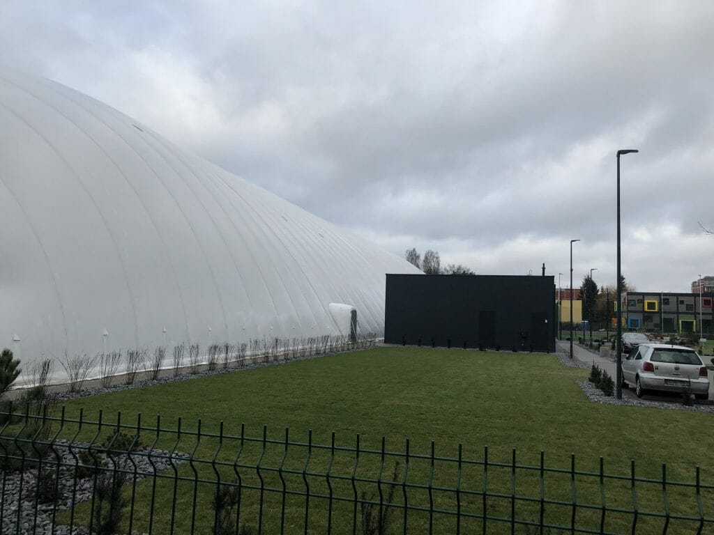 Ryto gimnazijos stadionas (Dariaus Gerbutavičiaus g. 9) - Sporta būve - būvdarbu attēli