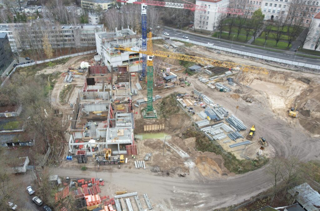 LMTA miestelis 1 etapas (Teatro ir kino fakultetas, Mažasis salių blokas) (Olandų g. 21A) - Higher education - construction photos