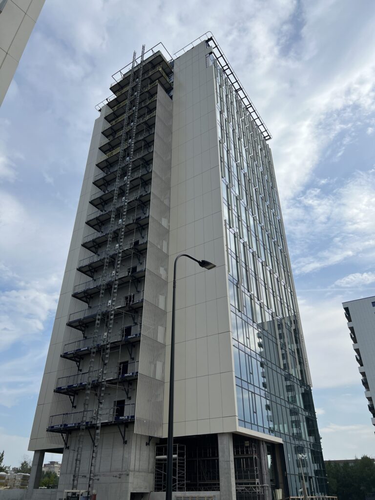 Sky Office (Spaudos g. 7) - Office center - construction photos