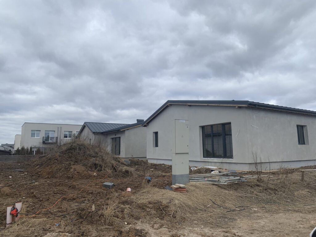 Giraitės terasos (Gervuogių g. 1, 2, 3, 5, 6, 7, 8, 9, 12 - 52 , Mėlynių g. 1, 1A, 2, 2A, 3, 3A, 4, 4A, 5, 5A - 26, 26A) - Private house community - construction photos