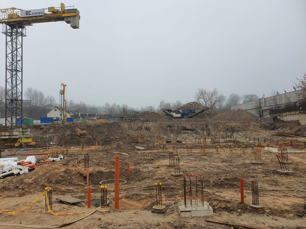 Vilnelės skverai 4 etapas (Manufaktūrų g. 7) - Multi apartment - construction photos