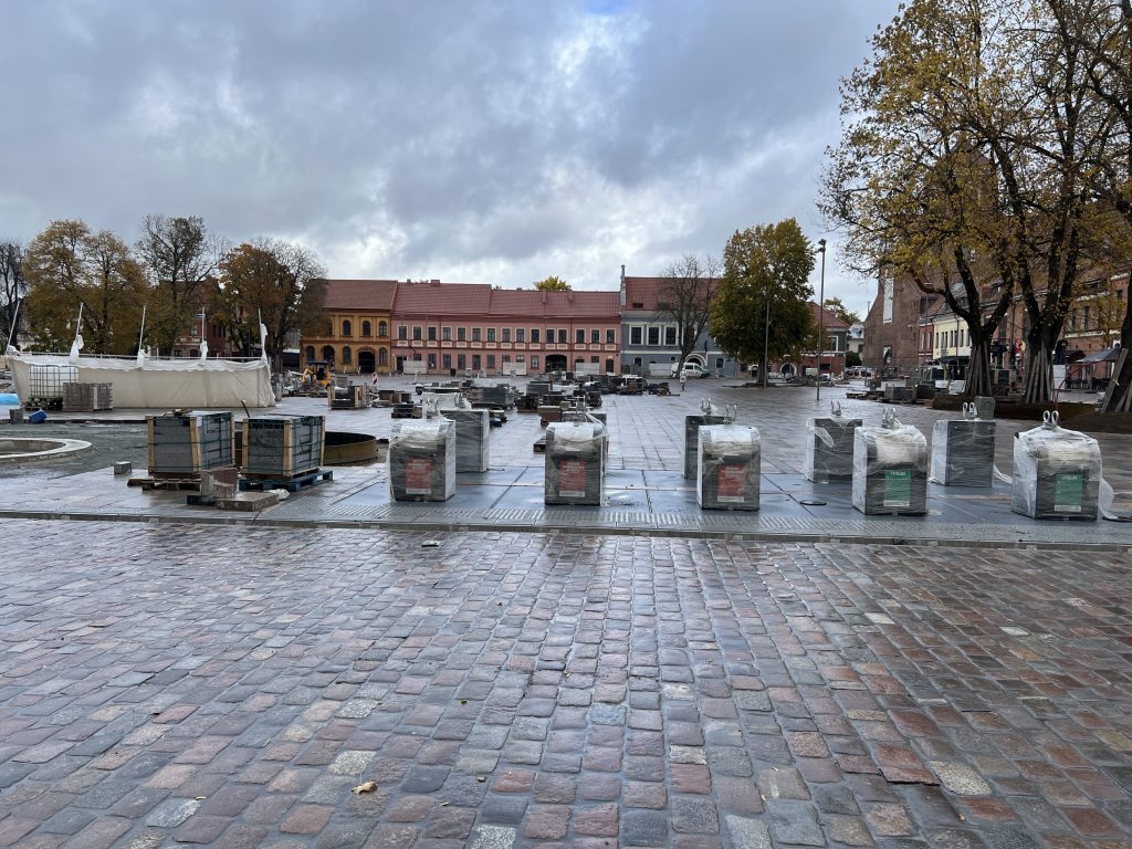 Kauno rotušės aikštė (Rotušės a.) - Square - construction photos