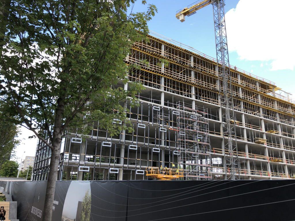 Business Stadium North (Rinktinės g. 3) - Verslo centras - statybų nuotraukos