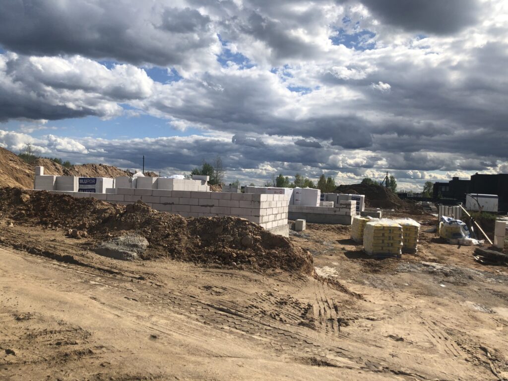 Girdavos g. 20, 22, 24, 26, 28 (Girdavos g. 20, 22, 24, 26, 28) - Private house community - construction photos