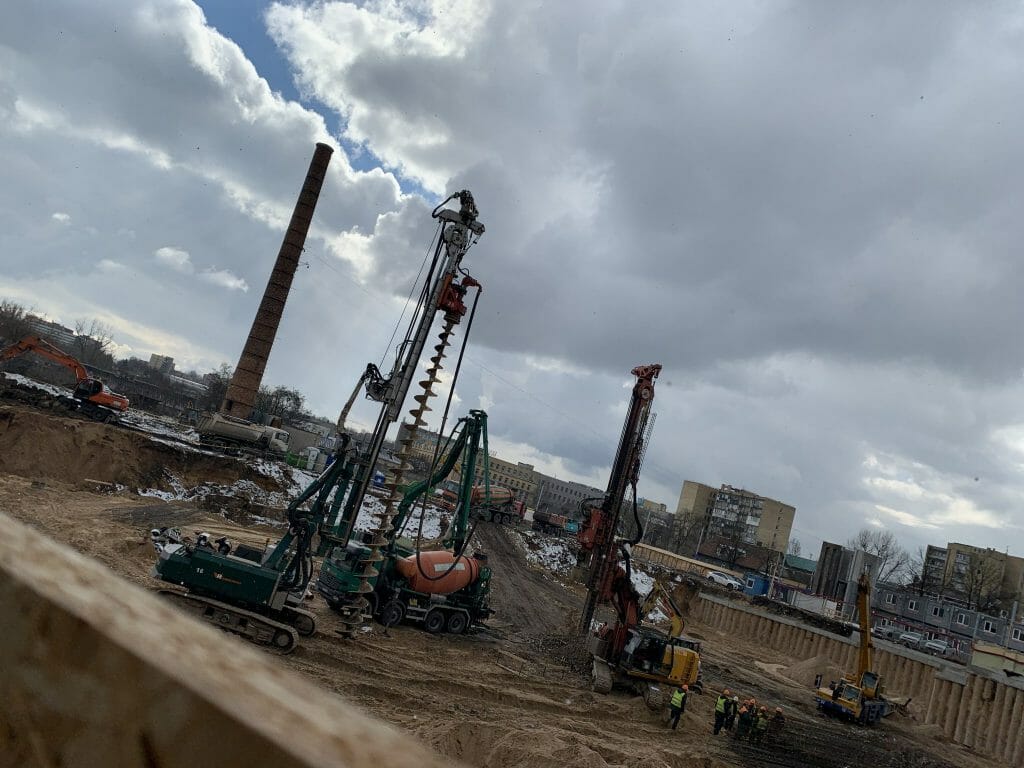 Cyber City 1 etapas (Švitrigailos g. 32) - Office center - construction photos