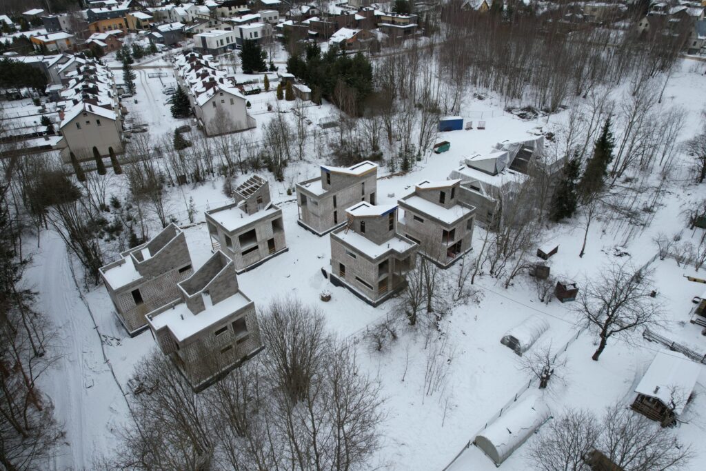 Visorių 21 (Visorių g. 21) - Row housing - construction photos